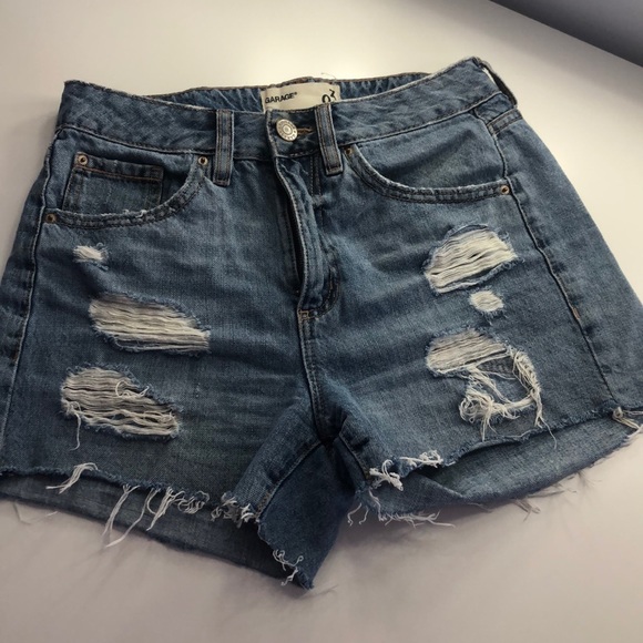 Mom fit distressed shorts from Garage